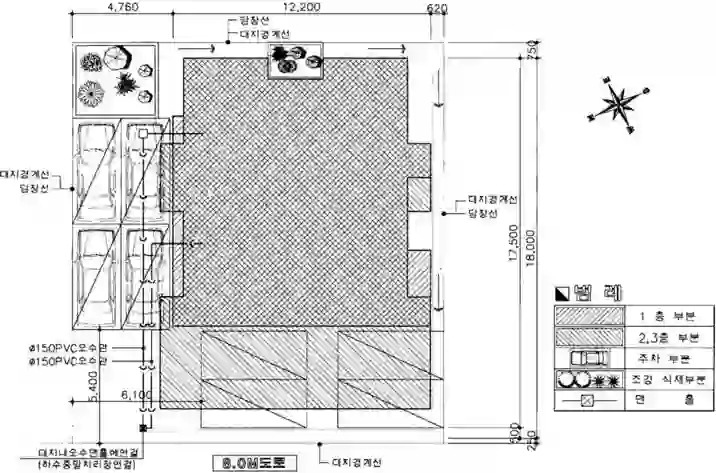 다원주택 배치도 이미지